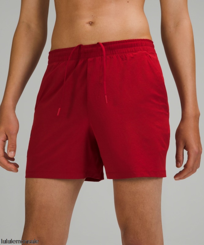 Lululemon Deutschland DELULU859 | Lululemon Deutschland Sport Red Pace Breaker Linerless Short 5